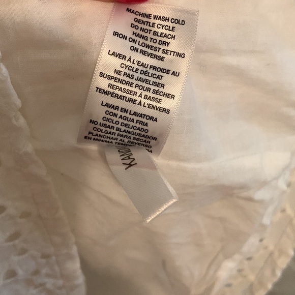 Buffalo David Bitten small eyelet scoop neck mini dress cotton beach cover up - Picture 6 of 9